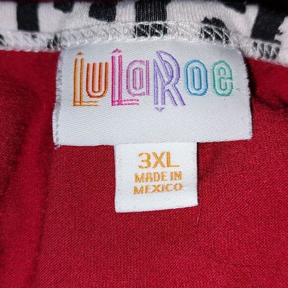 LuLaRoe Randy 3/4 sleeve raglan shirt Sz 3XL - Picture 5 of 5